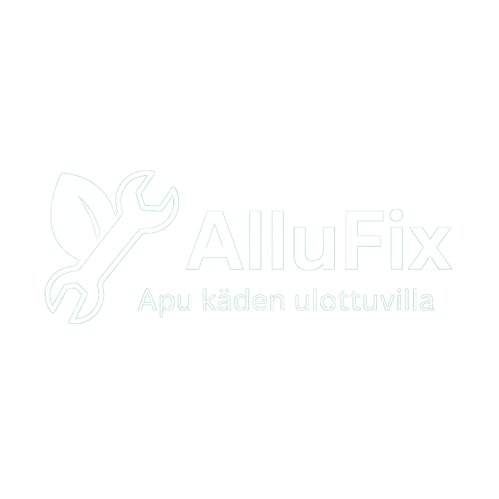 AlluFix logo – koti- ja pihatyöt Raumalla ja lähialueilla